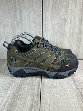 NEW Merrell Moab Vertex Vent Pewter Comp Toe Work Low Boot Shoe Men's Size 6
